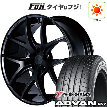 【新品国産車用5穴114.3】 夏タイヤ ホイール4本セット 255/45R20 ヨコハマ アドバン V61 エムテクノ M.T.S.JAPAN SSL5 8.5J 20インチ(送料無料)