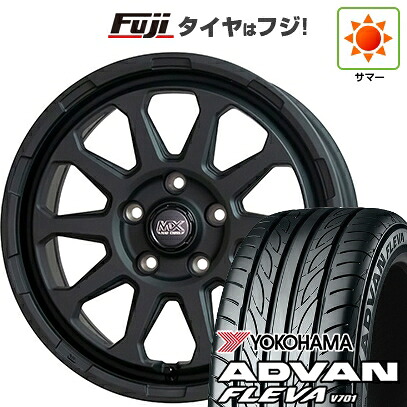 【新品】フリード クロスター 夏タイヤ ホイール4本セット 205/45R17 ヨコハマ アドバン フレバV701 ホットスタッフ マッドクロス レンジャー 7J 17インチ(送料無料)