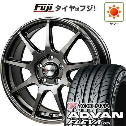 【新品】フリード クロスター 夏タイヤ ホイール4本セット 205/45R17 ヨコハマ アドバン フレバV701 モンツァ Rバージョン FS99 7J 17インチ(送料無料)|フジコーポレーション