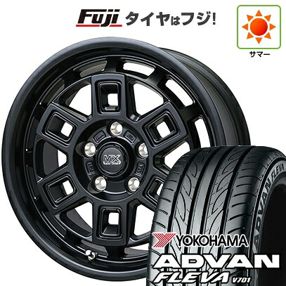 【新品】フリード クロスター 夏タイヤ ホイール4本セット 205/45R17 ヨコハマ アドバン フレバV701 ホットスタッフ マッドクロス アイヴァー 7J 17インチ(送料無料)