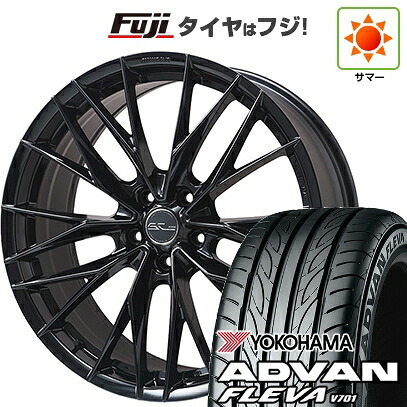 【新品国産車用5穴114.3】 夏タイヤ ホイール4本セット 215/40R18 ヨコハマ アドバン フレバV701 WORK ワーク シュヴァート ブルネン LX 7.5J 18インチ(送料無料)|フジコーポレーション