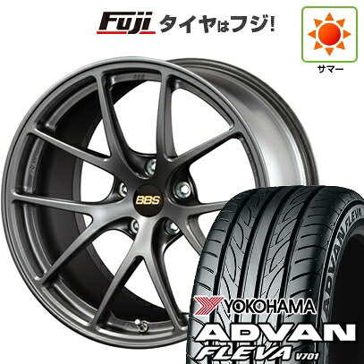 【新品国産車用5穴100】 夏タイヤ ホイール4本セット 205/55R16 ヨコハマ アドバン フレバV701 BBS JAPAN RI-A 7J 16インチ(送料無料)｜フジコーポレーション