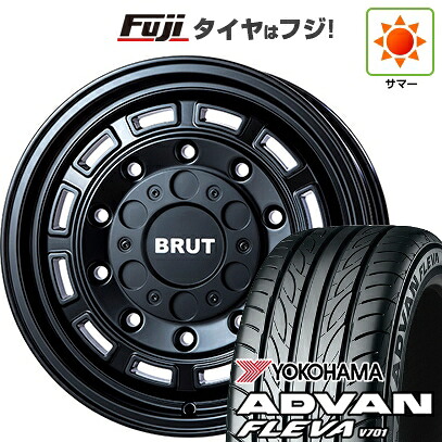 【新品】シエンタ 2015-22 夏タイヤ ホイール4本セット 195/45R17 ヨコハマ アドバン フレバV701 トライスター BRUT BR-70 7.5J 17インチ(送料無料)