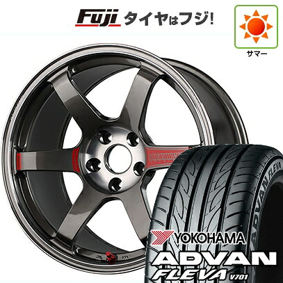 【新品国産車用5穴114.3】 夏タイヤ ホイール4本セット 225/35R20 ヨコハマ アドバン フレバV701 RAYS レイズ ボルクレーシング TE37 サーガ SL 8.5J 20インチ(送料無料)｜フジコーポレーション