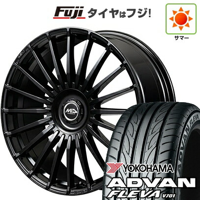【新品国産車用5穴114.3】 夏タイヤ ホイール4本セット 225/35R20 ヨコハマ アドバン フレバV701 MID WHEELS MID EXCLUSIVE 020F 8.5J 20インチ(送料無料)