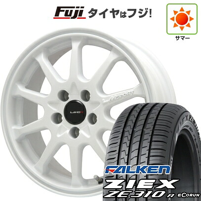 【新品】セレナ 夏タイヤ ホイール4本セット 195/65R15 ファルケン ジークス ZE310R エコラン(限定) レアマイスター LMスポーツ LM-10R(ホワイト) 6J 15インチ(送料無料)