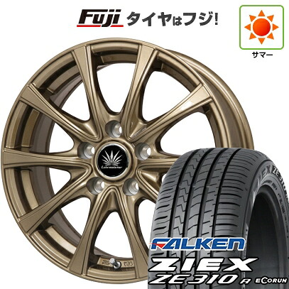 【新品】セレナ 夏タイヤ ホイール4本セット 195/65R15 ファルケン ジークス ZE310R エコラン(限定) プレミックス アマルフィV Jr(ブロンズ) 6J 15インチ(送料無料)