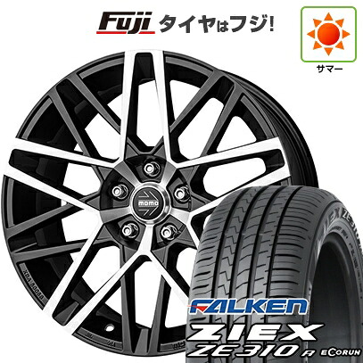 【新品国産車用5穴114.3】 夏タイヤ ホイール4本セット 225/45R18 ファルケン ジークス ZE310R エコラン(限定) モモ アベンジャー 8J 18インチ(送料無料)|フジコーポレーション