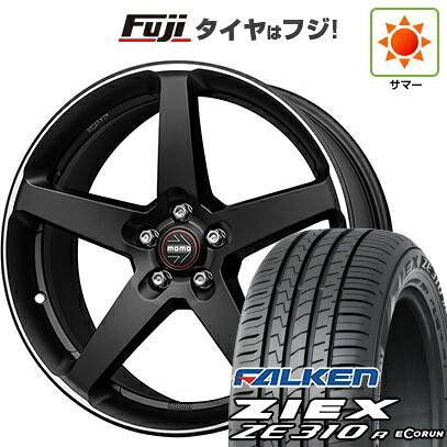 【新品国産車用5穴114.3】 夏タイヤ ホイール4本セット 225/45R18 ファルケン ジークス ZE310R エコラン(限定) モモ ファイブ 8J 18インチ(送料無料)|フジコーポレーション
