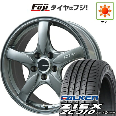 【新品国産車用5穴114.3】 夏タイヤ ホイール4本セット 205/55R16 ファルケン ジークス ZE310R エコラン(限定) レアマイスター CS-V(ガンメタ) 7J 16インチ(送料無料)
