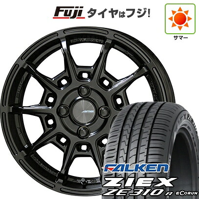 【新品】フリード クロスター 夏タイヤ ホイール4本セット 205/45R17 ファルケン ジークス ZE310R エコラン(限定) 共豊 ガレルナ レフィーノ 7J 17インチ(送料無料)|フジコーポレーション