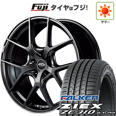 【新品国産車用5穴114.3】 夏タイヤ ホイール4本セット 225/65R17 ファルケン ジークス ZE310R エコラン(限定) MID WHEELS MID EXCLUSIVE 025F 7J 17インチ(送料無料)