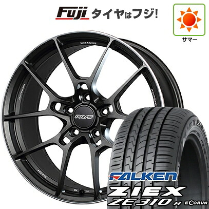 【新品国産車用5穴114.3】 夏タイヤ ホイール4本セット 225/40R18 ファルケン ジークス ZE310R エコラン(限定) RAYS レイズ ボルクレーシング G025 8J 18インチ(送料無料)｜フジコーポレーション