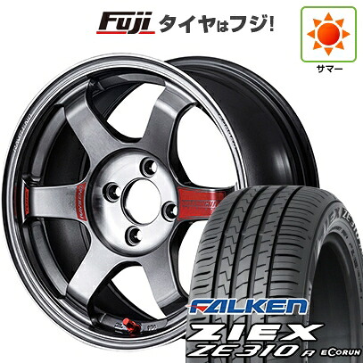 【新品国産車用5穴114.3】 夏タイヤ ホイール4本セット 215/60R17 ファルケン ジークス ZE310R エコラン(限定) RAYS レイズ ボルクレーシング TE37 サーガ SL 7.5J 17インチ(送料無料)|フジコーポレーション