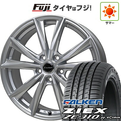 【新品国産車用5穴114.3】 夏タイヤ ホイール4本セット 225/40R18 ファルケン ジークス ZE310R エコラン(限定) ホットスタッフ エクスターST 8J 18インチ(送料無料) 136,800円