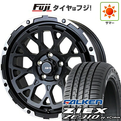 【新品】フリード クロスター 夏タイヤ ホイール4本セット 205/45R17 ファルケン ジークス ZE310R エコラン(限定) フォーバイフォーエンジニア エアージー ロックス 7J 17インチ(送料無料)