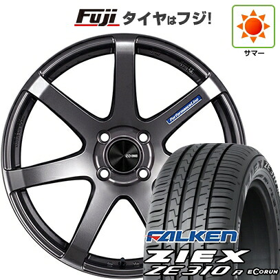 【新品国産車用5穴114.3】 夏タイヤ ホイール4本セット 215/60R17 ファルケン ジークス ZE310R エコラン(限定) ENKEI エンケイ PerformanceLine PF07 7.5J 17インチ(送料無料)