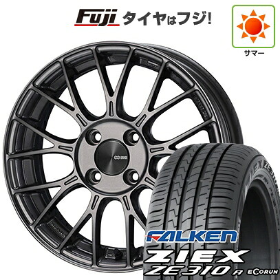 【新品】フリード クロスター 夏タイヤ ホイール4本セット 205/45R17 ファルケン ジークス ZE310R エコラン(限定) ENKEI エンケイ PerformanceLine PFM1 7J 17インチ(送料無料)