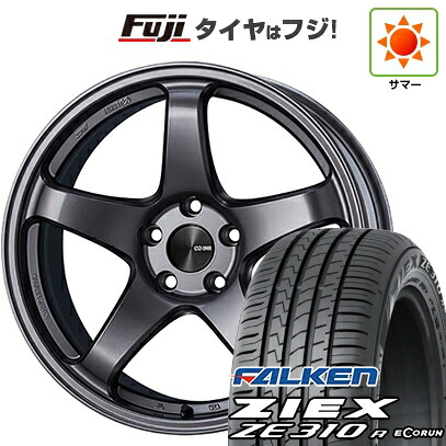 【新品国産車用5穴114.3】 夏タイヤ ホイール4本セット 225/40R18 ファルケン ジークス ZE310R エコラン(限定) ENKEI エンケイ PerformanceLine PF05 9J 18インチ(送料無料)