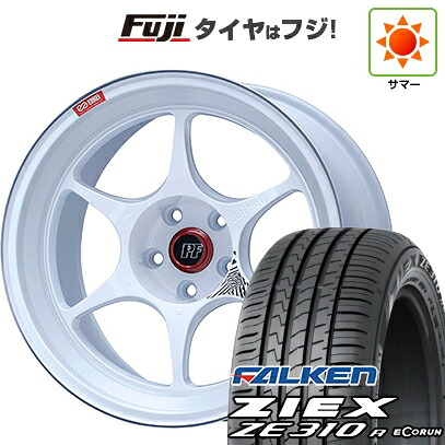 【新品国産車用5穴114.3】 夏タイヤ ホイール4本セット 215/45R18 ファルケン ジークス ZE310R エコラン(限定) ENKEI エンケイ PerformanceLine PF06 マシニングホワイト 8J 18インチ(送料無料)