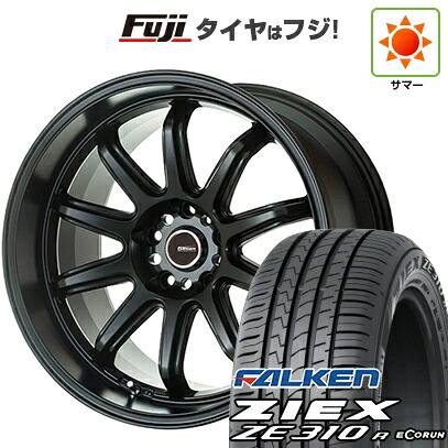 【新品国産車用5穴114.3】 夏タイヤ ホイール4本セット 225/50R18 ファルケン ジークス ZE310R エコラン(限定) ゴジゲン ファイヤーボールダブルアール 7.5J 18インチ(送料無料)|フジコーポレーション