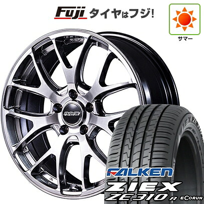 【新品国産車用5穴100】 夏タイヤ ホイール4本セット 225/40R18 ファルケン ジークス ZE310R エコラン(限定) RAYS レイズ ホムラ 2X7FA-C 7.5J 18インチ(送料無料)