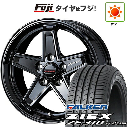 【新品国産車用5穴114.3】 夏タイヤ ホイール4本セット 225/65R17 ファルケン ジークス ZE310R エコラン(限定) WEDS ウェッズアドベンチャー キーラータクティクス グロスブラック 7J 17インチ(送料無料)