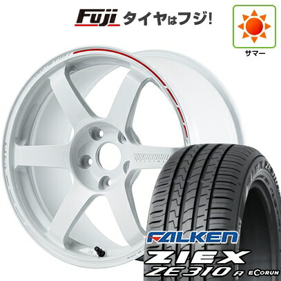 【新品国産車用5穴114.3】 夏タイヤ ホイール4本セット 225/45R18 ファルケン ジークス ZE310R エコラン(限定) RAYS レイズ ボルクレーシング TE37 サーガ S+ TIME ATTACK 限定 8J 18インチ(送料無料)|フジコーポレーション