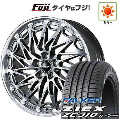 【新品国産車用5穴114.3】 夏タイヤ ホイール4本セット 235/50R18 ファルケン ジークス ZE310R エコラン(限定) トピー ドルフレン エクスクルーシブ TLM-02 数量限定 8J 18インチ(送料無料)｜フジコーポレーション