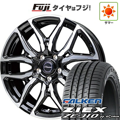 【新品国産車用5穴100】 夏タイヤ ホイール4本セット 215/45R17 ファルケン ジークス ZE310R エコラン(限定) ホットスタッフ クロノス CH-114 7J 17インチ(送料無料)｜フジコーポレーション