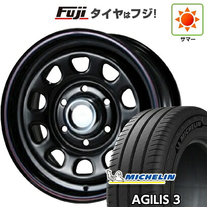 【新品】キャラバン 夏タイヤ ホイール4本セット 195/80R15 108/106S ミシュラン アジリス3 MLJ デイトナSS 6.5J 15インチ(送料無料)｜フジコーポレーション