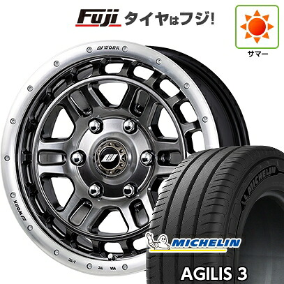 【新品】ハイエース200系 夏タイヤ ホイール4本セット 215/65R16 109/107T ミシュラン アジリス3 WORK ワーク クラッグ ティーグラビックII【限定】 6.5J 16インチ(送料無料)