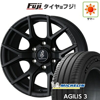 【新品】ハイエース200系 夏タイヤ ホイール4本セット 215/65R16 109/107T ミシュラン アジリス3 WEDS ウェッズアドベンチャー マッドヴァンス SD 6.5J 16インチ(送料無料)｜フジコーポレーション