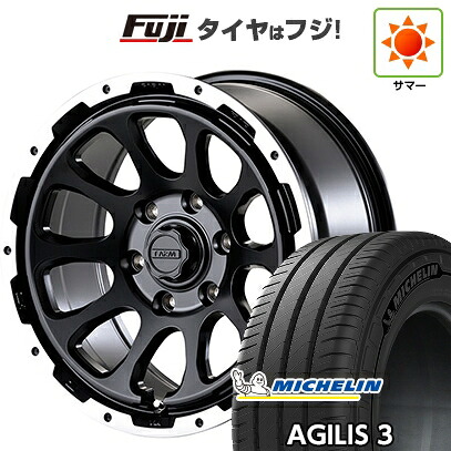 【新品】ハイエース200系 夏タイヤ ホイール4本セット 215/65R16 109/107T ミシュラン アジリス3 モーターファーム ファームD10 7J 16インチ(送料無料)