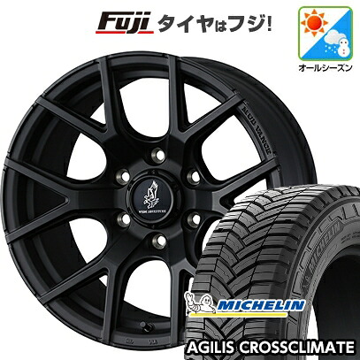 【新品】ハイエース200系 オールシーズンタイヤ ホイール4本セット 215/65R16 109/107T ミシュラン アジリス クロスクライメート WEDS ウェッズアドベンチャー マッドヴァンス SD 6.5J 16インチ(送料無料)