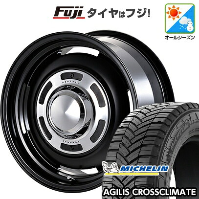 【新品】ハイエース200系 オールシーズンタイヤ ホイール4本セット 215/65R16 109/107T ミシュラン アジリス クロスクライメート モーターファーム ソノーラ 6.5J 16インチ(送料無料)