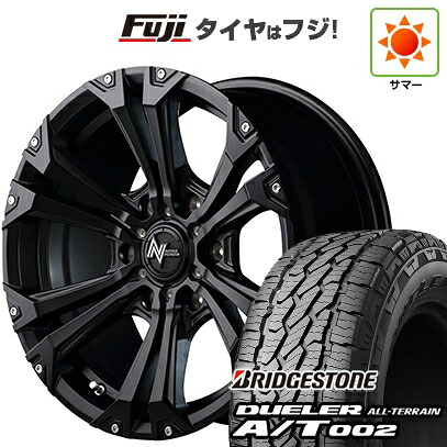 【新品】プラド/ハイラックス 夏タイヤ ホイール4本セット 265/65R17 ブリヂストン デューラー A/T002 OWL/RBL MID WHEELS NITRO POWER ジャベリン 8J 17インチ(送料無料)