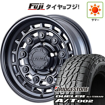 【新品】ジムニーシエラ/ジムニーノマド 夏タイヤ ホイール4本セット 215/70R16 ブリヂストン デューラー A/T002 OWL/RBL モーターファーム ローグナイン 6J 16インチ(送料無料)