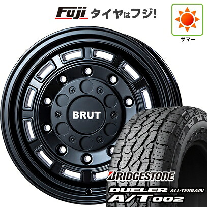 【新品】プラド/ハイラックス 夏タイヤ ホイール4本セット 265/65R17 ブリヂストン デューラー A/T002 OWL/RBL トライスター BRUT BR-70 7.5J 17インチ(送料無料)