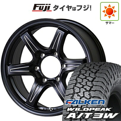 【新品】プラド/ハイラックス 夏タイヤ ホイール4本セット 265/65R17 ファルケン ワイルドピーク A/T3W TWS グランヴァード NEO ブラックカット 7.5J 17インチ(送料無料)