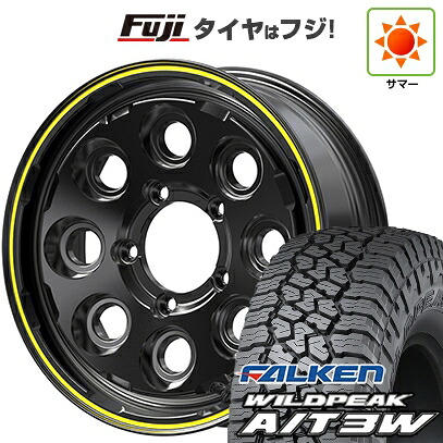 【新品】ジムニー 夏タイヤ ホイール4本セット 175/80R16 ファルケン ワイルドピーク A/T3W 共豊 PPX ミルエイト 5.5J 16インチ(送料無料)