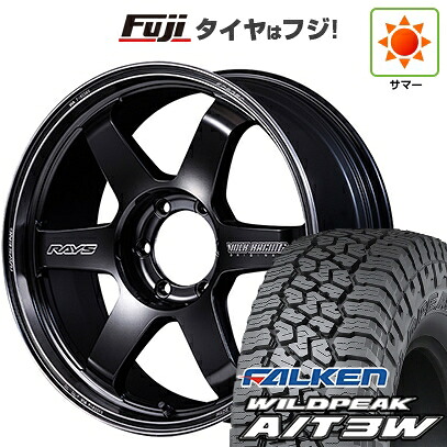 【新品】ランクル300 夏タイヤ ホイール4本セット 285/55R20 ファルケン ワイルドピーク A/T3W RAYS レイズ ボルクレーシング TE37ULTRA ラージPCD Black Shadow 9J 20インチ(送料無料)