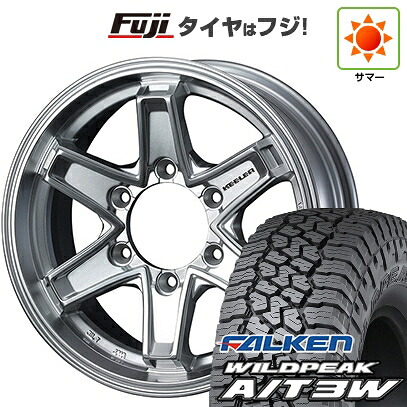 【新品】キャラバン 夏タイヤ ホイール4本セット 195/80R15 107/105N ファルケン ワイルドピーク A/T3W WEDS ウェッズアドベンチャー キーラータクティクス ハイパーシルバー 5.5J 15インチ(送料無料)｜フジコーポレーション