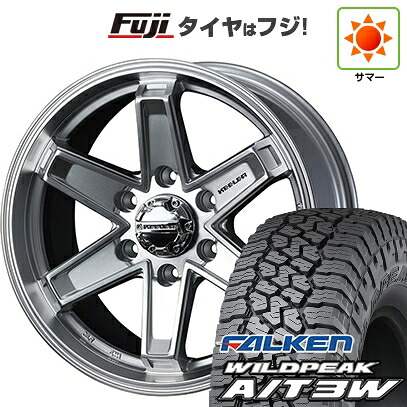 【新品】プラド/ハイラックス 夏タイヤ ホイール4本セット 35X12.5R17 ファルケン ワイルドピーク A/T3W WEDS ウェッズアドベンチャー キーラータクティクス ハイパーシルバー 8J 17インチ(送料無料)|フジコーポレーション