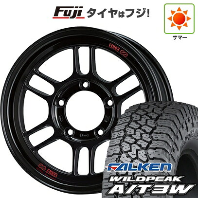 【新品】ジムニー 夏タイヤ ホイール4本セット 175/80R16 ファルケン ワイルドピーク A/T3W ENKEI エンケイ ALLROAD RPT1 Black Limited Edition 5.5J 16インチ(送料無料)