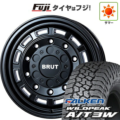 【新品】プラド/ハイラックス 夏タイヤ ホイール4本セット 285/70R17 ファルケン ワイルドピーク A/T3W トライスター BRUT BR-70 7.5J 17インチ(送料無料)