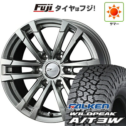 【新品】プラド/ハイラックス 夏タイヤ ホイール4本セット 265/65R17 ファルケン ワイルドピーク A/T3W WEDS ウェッズアドベンチャー プロディータ HC2 メタリックシルバー 限定 8J 17インチ(送料無料)|フジコーポレーション