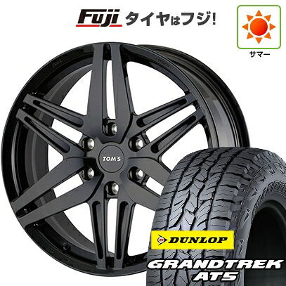 【新品】ランクル250 夏タイヤ ホイール4本セット 265/60R20 ダンロップ グラントレック AT5 TOMS トムス(トヨタ車専用) TWF08 8.5J 20インチ(送料無料)
