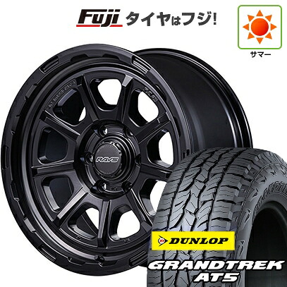 【新品】プラド/ハイラックス 夏タイヤ ホイール4本セット 265/70R17 ダンロップ グラントレック AT5 RAYS レイズ グラムライツ 57GR-X HD 8.5J 17インチ(送料無料)|フジコーポレーション