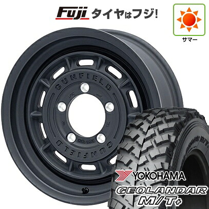 【新品】ジムニー 夏タイヤ ホイール4本セット 195R16C 104/102Q ヨコハマ ジオランダー M/T+ G001J ショウワガレージ ガンフィールド 5.5J 16インチ(送料無料)|フジコーポレーション
